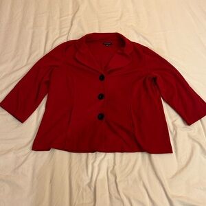 Notation Red Button up Jacket